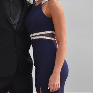 Navy Blue Prom Dress
